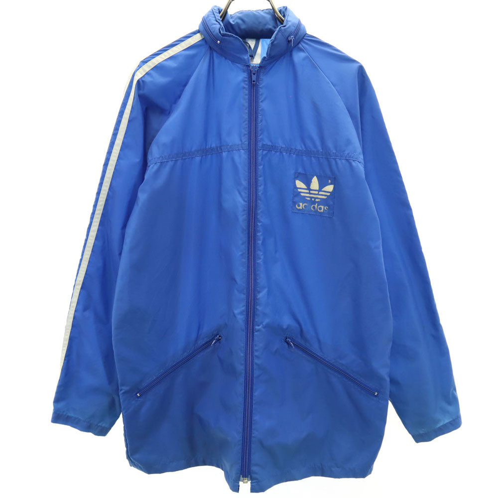 アディダス 80s ヴィンテージ トレフォイルロゴ ウインドブレーカー M ブルー adidas ジャケット メンズ