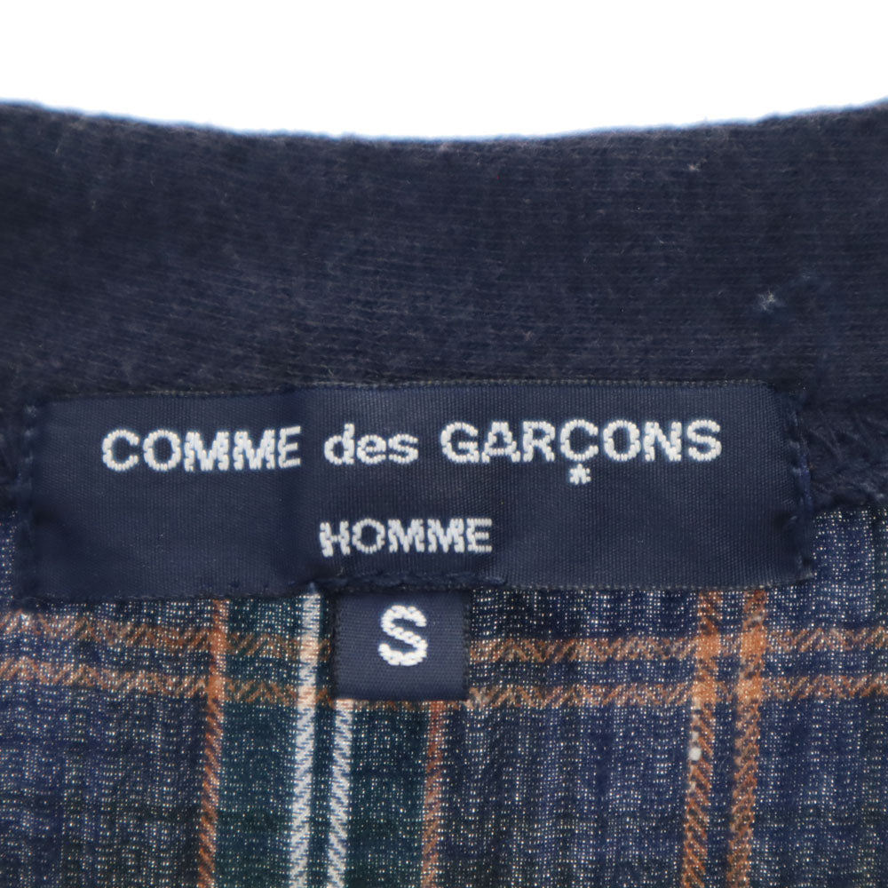 コムデギャルソンオム 2009年 00s 日本製 長袖 Vネック カーディガン S チャコールネイビー COMME des GARCONS HOMME メンズ