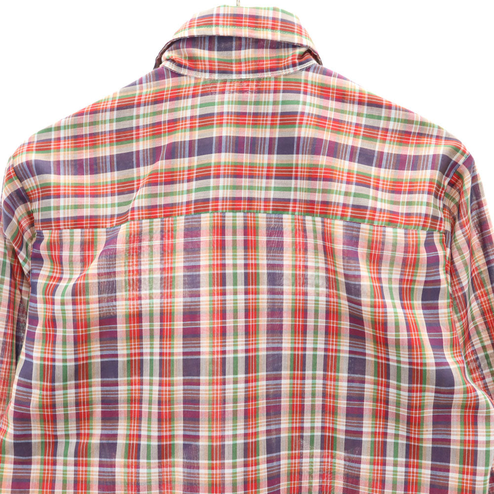 Levi's リーバイス 70s USA製 ヴィンテージ サドルマン チェック柄 長袖 シャツ レッド 他 メンズ