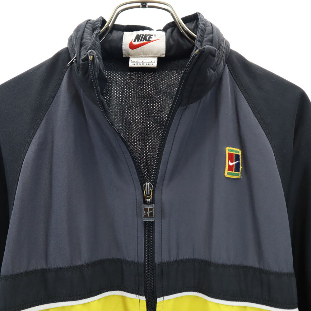 NIKE ナイキ 90s 00s 白タグ オールド トラックジャケット S チャコールブラック 裏メッシュ レディース