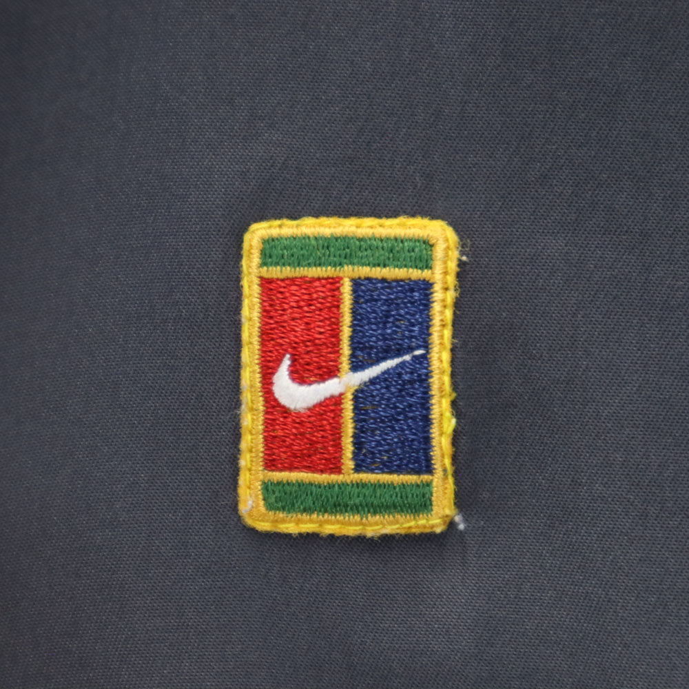 NIKE ナイキ 90s 00s 白タグ オールド トラックジャケット S チャコールブラック 裏メッシュ レディース