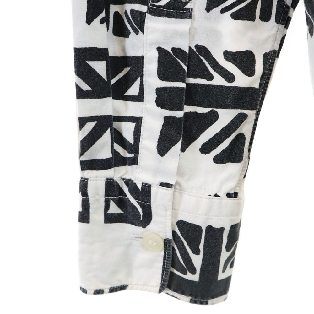 ブラックコムデギャルソン 2012年 日本製 総柄 長袖 シャツ XS ホワイト系 BLACK COMME des GARCONS メンズ