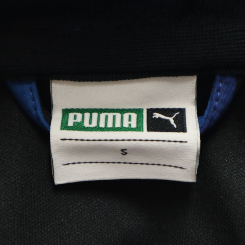 PUMA プーマ エクストララージ 総柄 長袖 ジップパーカー S ブルー系 X-LARGE メンズ
