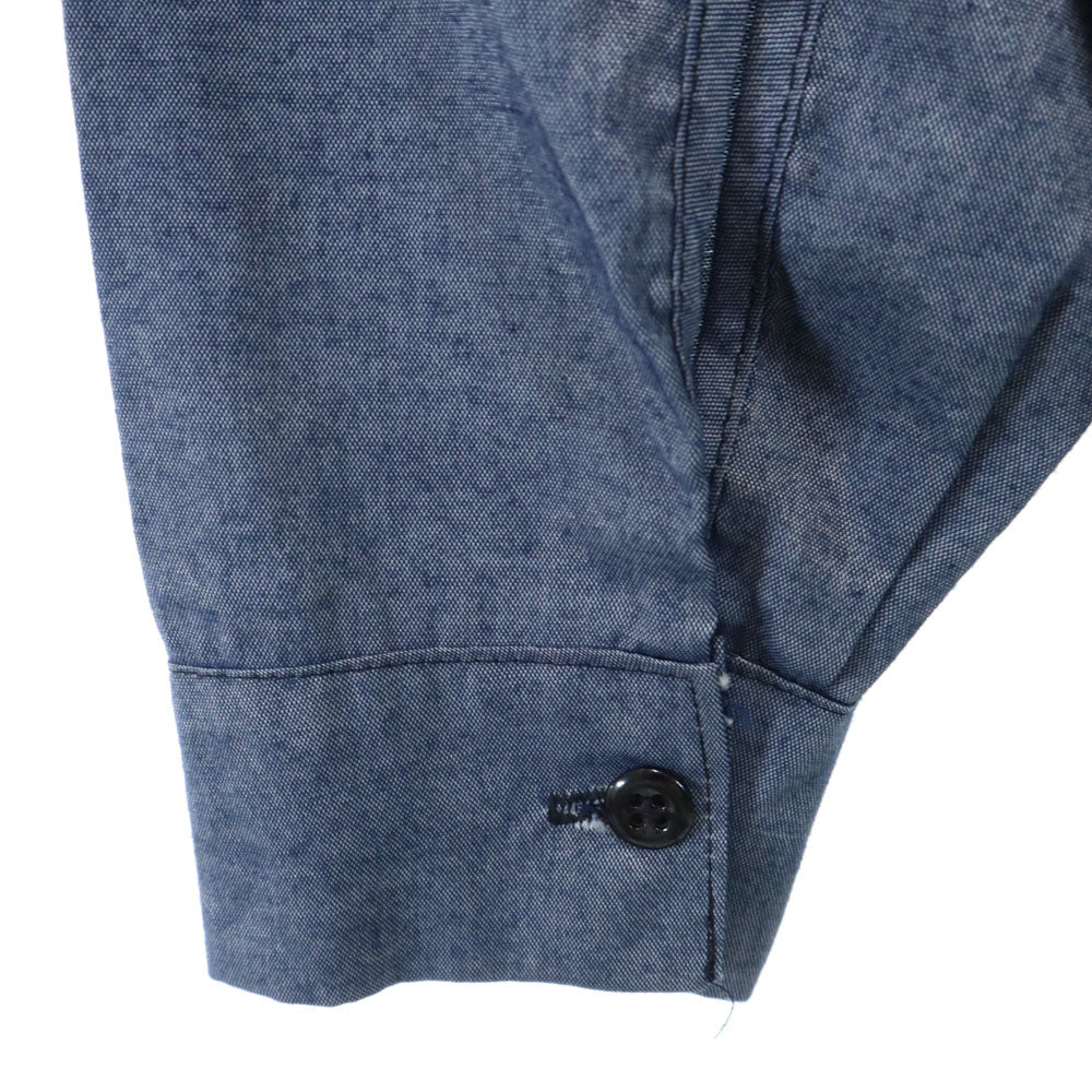 Fesutival 80s ヴィンテージ 長袖 シャツ M ブルー系 メンズ