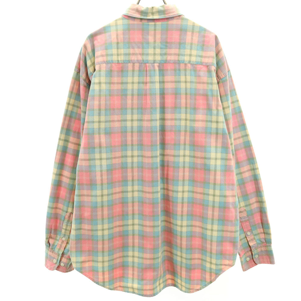 ギャップ 90s オールド チェック柄 長袖 ボタンダウンシャツ L ピンク 他 GAP メンズ