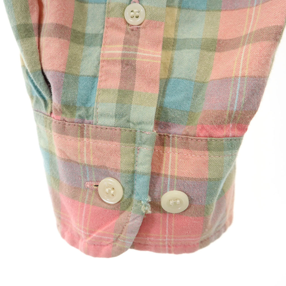ギャップ 90s オールド チェック柄 長袖 ボタンダウンシャツ L ピンク 他 GAP メンズ