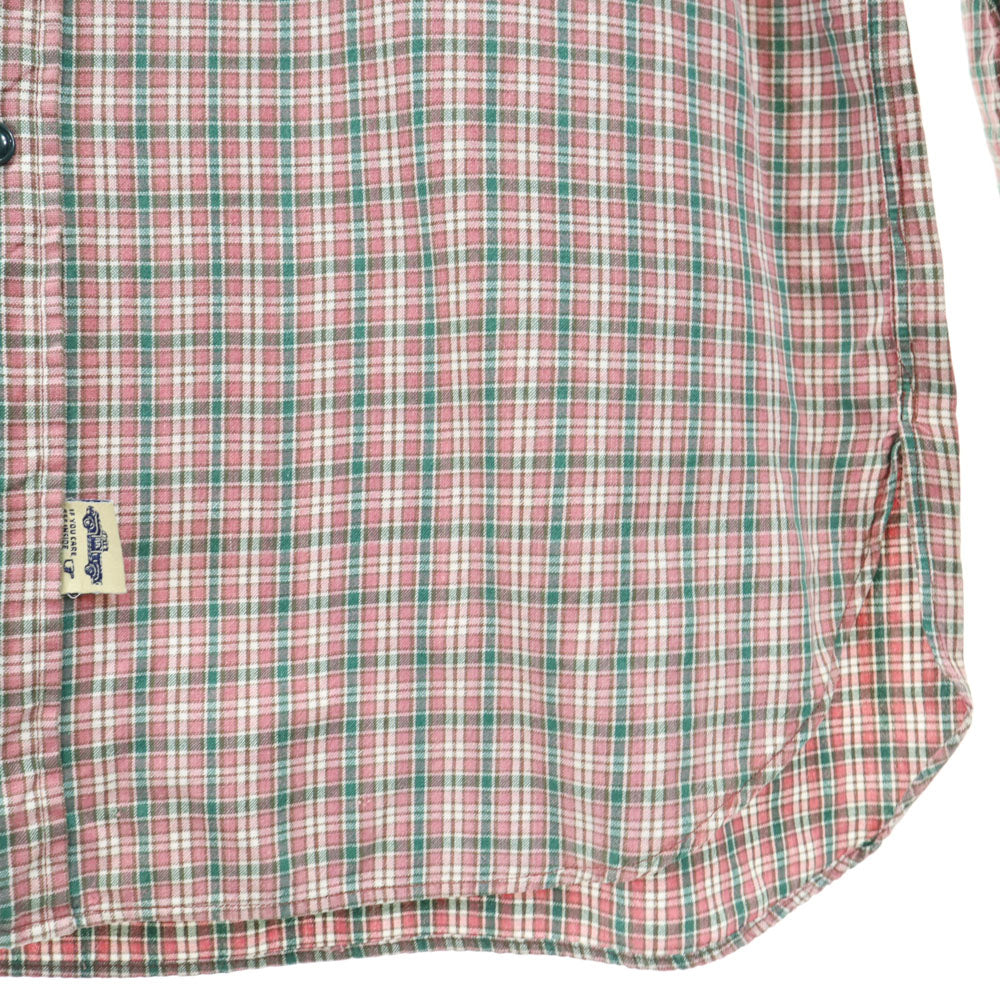 RRL 90s 初期タグ 赤3星 オールド チェック柄 長袖 シャツ M レッド系 ダブルアールエル RALPH LAUREN ラルフローレン メンズ