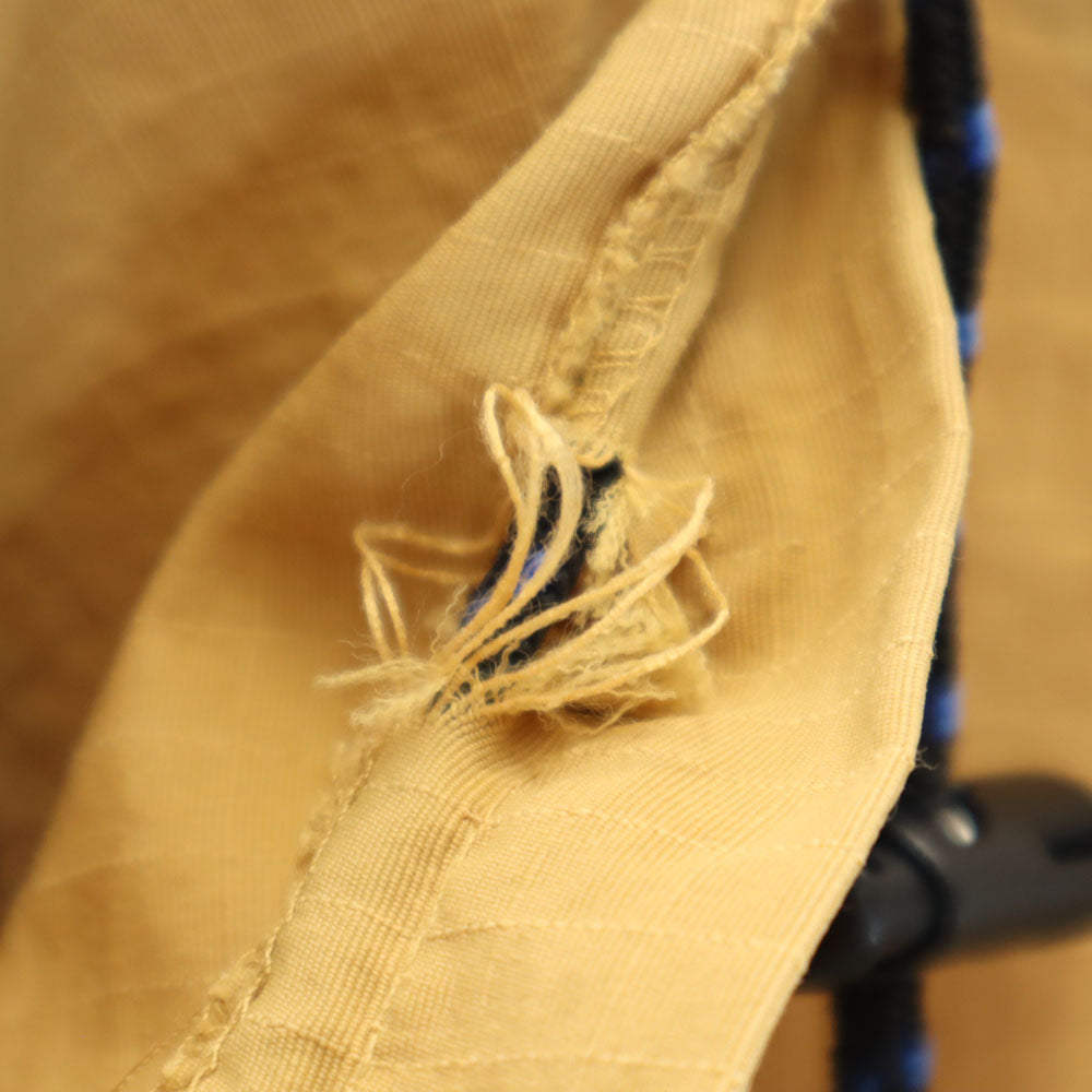 アルフ 90s USA製 オールド リップストップ生地 ジップパーカー M キャメル チロリアンテープ メンズ