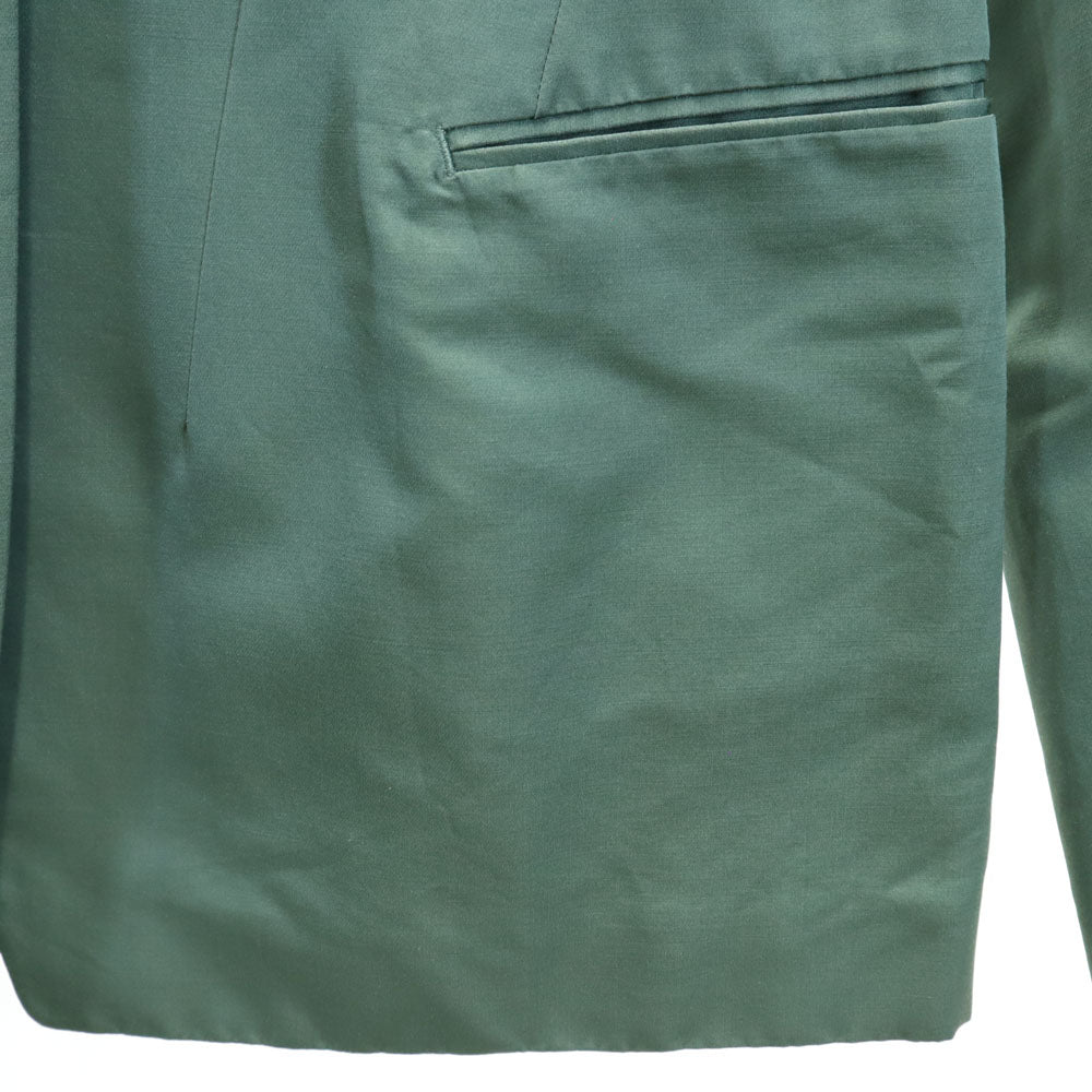 JIL SANDER ジルサンダー イタリア製 シルクブレンド テーラードジャケット 38 グリーン系 ブレザー レディース