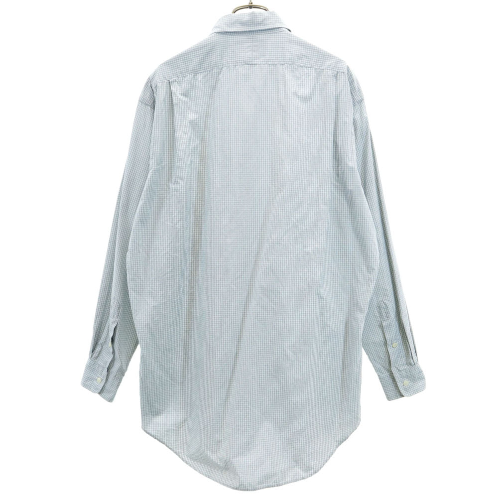 RRL ダブルアールエル 90s 初期タグ 赤3星 オールド チェック柄 長袖 シャツ S グレー RALPH LAUREN メンズ