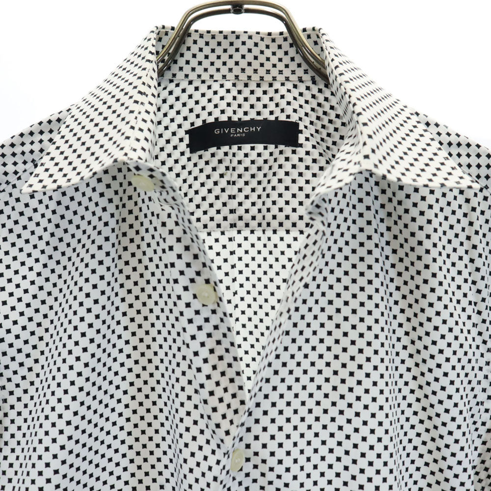 ジバンシー 総柄 長袖 シャツ 40 ホワイト Givenchy メンズ