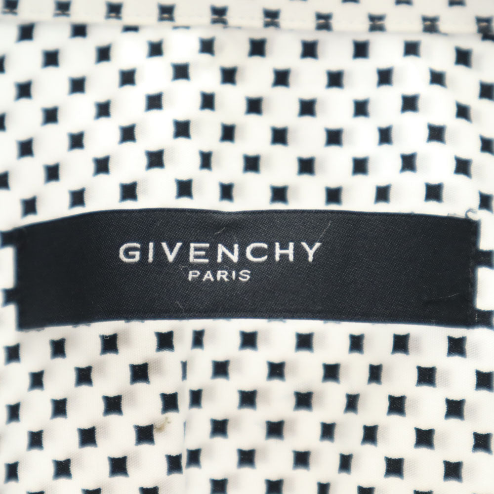 ジバンシー 総柄 長袖 シャツ 40 ホワイト Givenchy メンズ