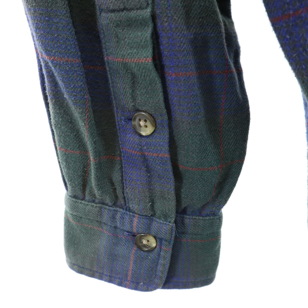 POLO COUNTRY ポロカントリー 80s 90s オールド チェック 長袖 シャツ M ブルー系 RALPH LAUREN メンズ