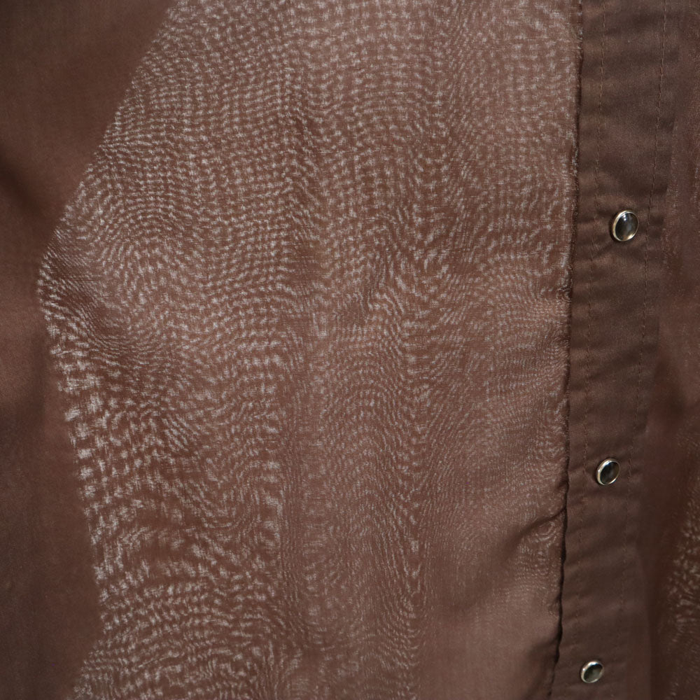 H BAR C エイチバーシー 70s ヴィンテージ 長袖 ウエスタンシャツ ブラウン系 メンズ