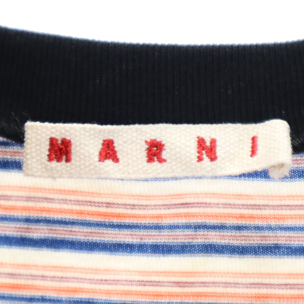 マルニ ボーダー柄 半袖 Tシャツ 10 ホワイト 他 MARNI キッズ