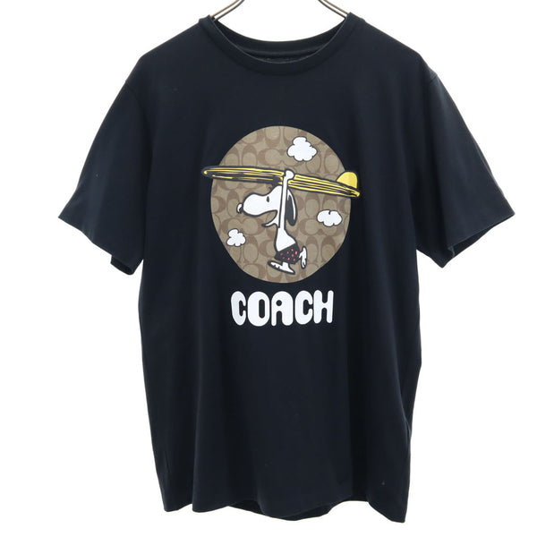 コーチ C4798 ピーナッツ コラボ スヌーピー 半袖 Tシャツ M ブラック COACH ｘ PEANUTS SNOOPY メンズ