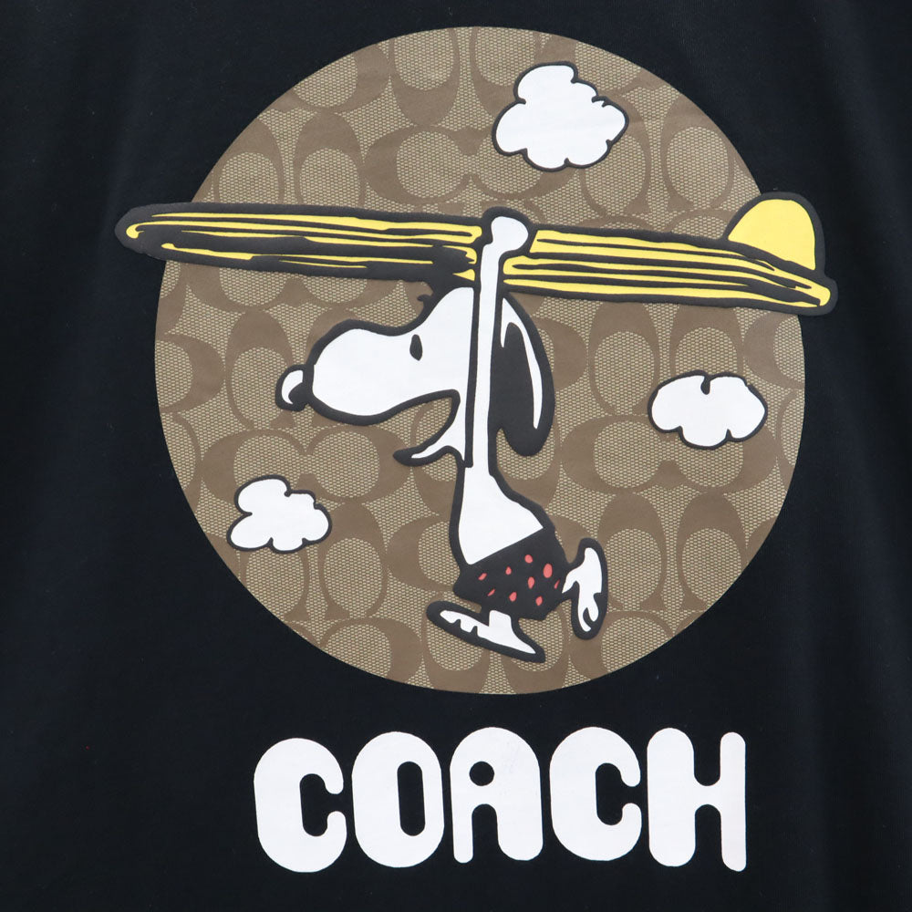 コーチ C4798 ピーナッツ コラボ スヌーピー 半袖 Tシャツ M ブラック COACH ｘ PEANUTS SNOOPY メンズ