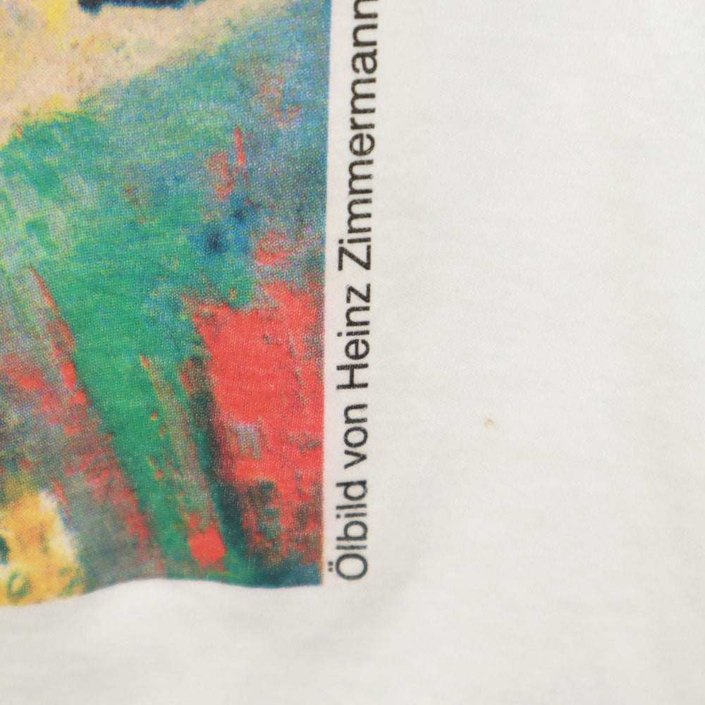 ポモドーロ ハインツ ツィマーマン アートプリント 半袖 Tシャツ M ホワイト pomodoro フランクフルト Heinz Zimmermann メンズ