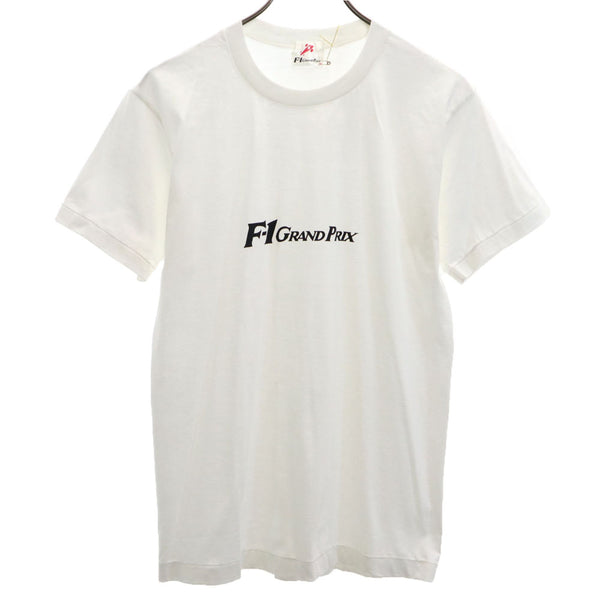 F-1 GRAND PRIX 未使用 日本製 半袖 Tシャツ M ホワイト F-1 GRAND PRIX メンズ