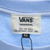 未使用 ヴァンズ 半袖 Tシャツ XL ライトブルー VANS メンズ