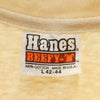 ヘインズ 70s USA製 ヴィンテージ 半袖 シングルステッチ Tシャツ L ベージュ Hanes BEEFY-T メンズ