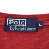 ポロバイラルフローレン 半袖 Tシャツ L レッド Polo by Ralph Lauren ポケT メンズ