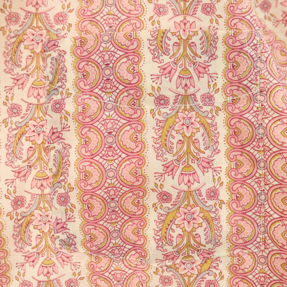 WESTVALE 70s 花柄 長袖 シャツ XL ピンク 他 WESTVALE オールド ヴィンテージ メンズ