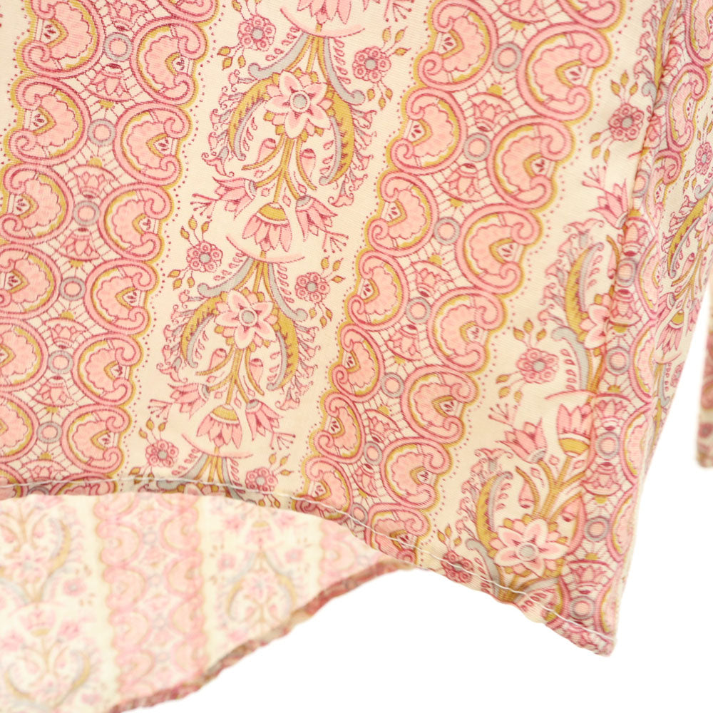 WESTVALE 70s 花柄 長袖 シャツ XL ピンク 他 WESTVALE オールド ヴィンテージ メンズ