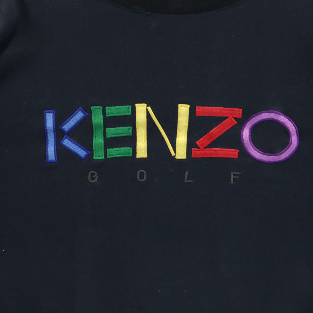 KENZO GOLF ケンゾーゴルフ 90s 日本製 オールド ゴルフ 長袖 スウェット トレーナー 4 ブラック メンズ