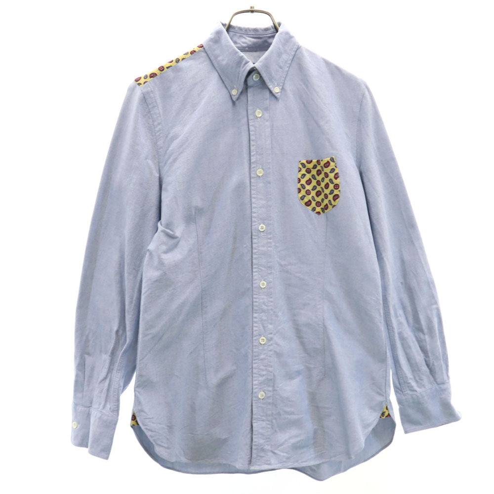 ジュンヤワタナベコムデギャルソン 00s 2009年 日本製 長袖 ボタンダウンシャツ S ネイビー系 JUNYA WATANABE COMME des GARCONS オックスフォード メンズ