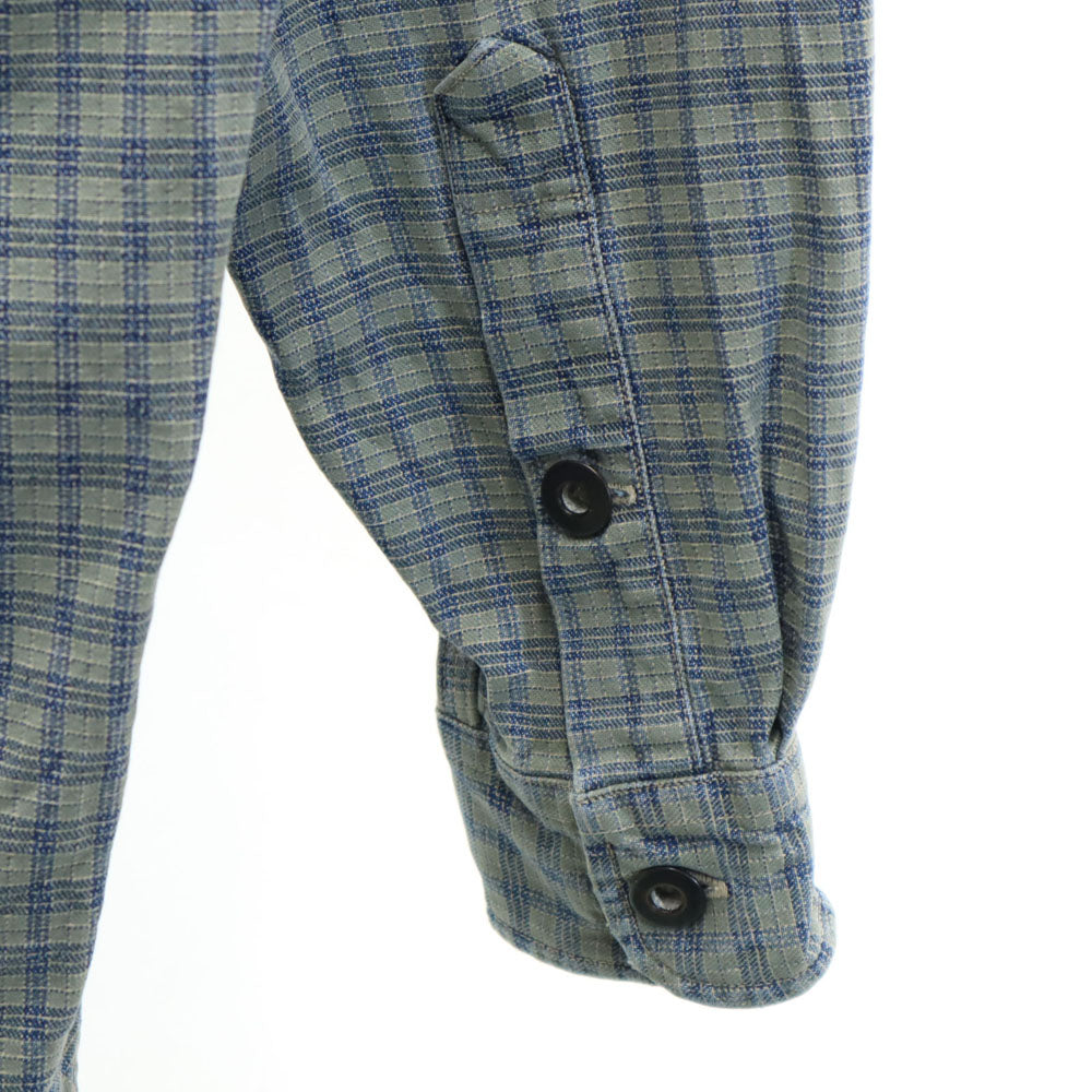 RRL 90s 初期タグ 赤3星 オールド チェック柄 長袖 シャツ S グレー系 ダブルアールエル RALPH LAUREN ラルフローレン メンズ