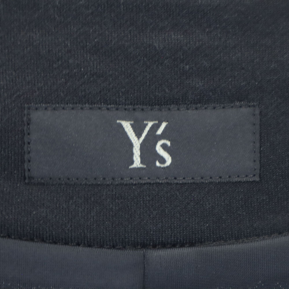 Y's ワイズ 日本製 ノーカラー ブルゾン ブラック ジャケット ジャージ メンズ