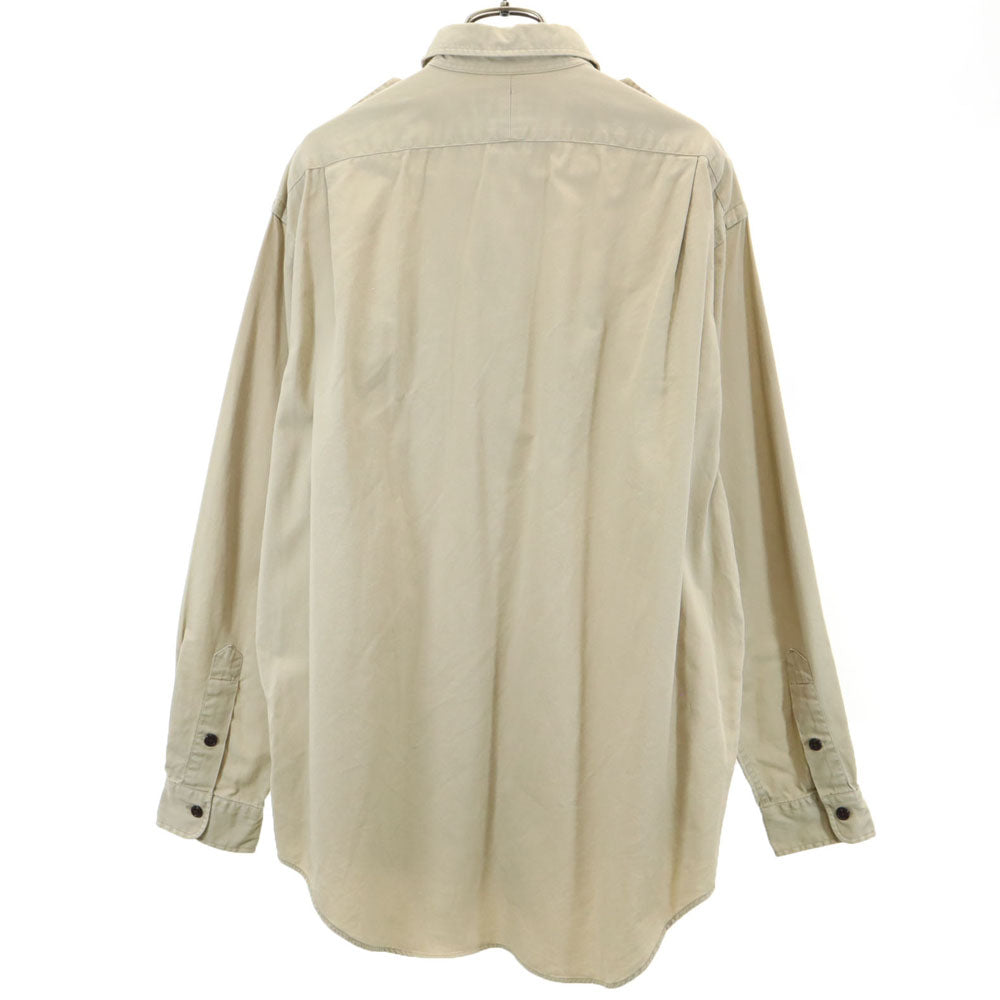 RRL 90s 初期タグ 赤3星 オールド ラルフローレン 長袖 ミリタリーシャツ M ベージュ ダブルアールエル メンズ