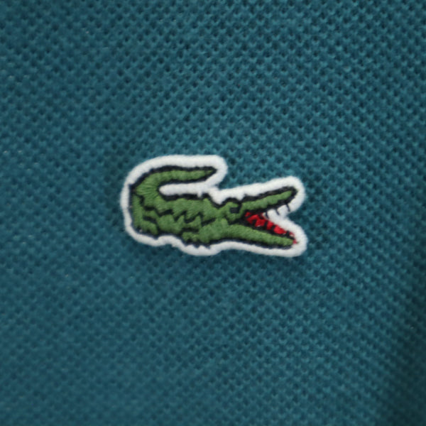 ラコステ 日本製 半袖 ポロシャツ 3 グリーン系 LACOSTE 鹿の子 メンズ