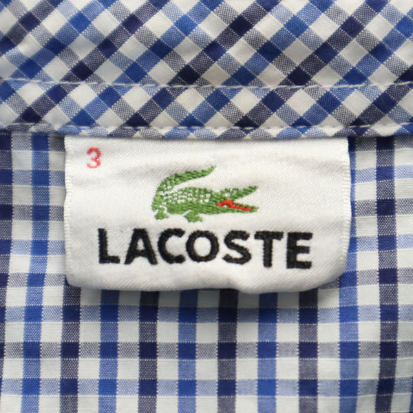 ラコステ 日本製 半袖 ポロシャツ 3 グリーン系 LACOSTE 鹿の子 メンズ