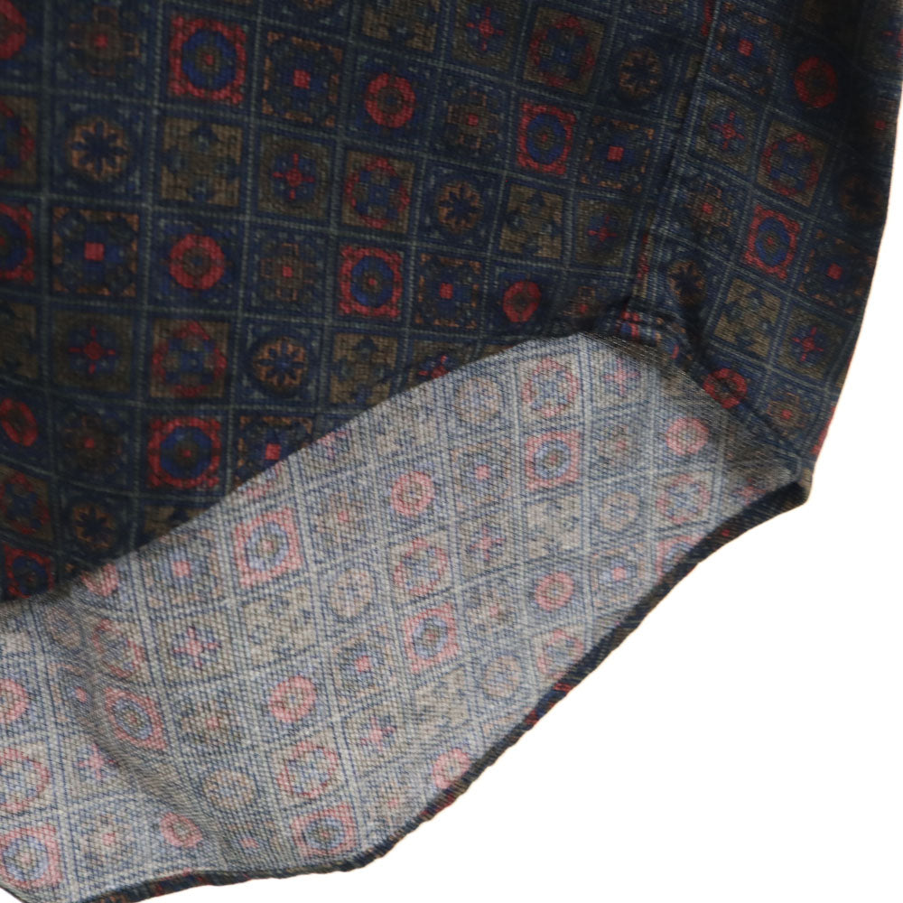 CHAPS RALPH LAUREN チャップスラルフローレン 90s オールド 総柄 長袖 ボタンダウンシャツ L 深緑系 メンズ