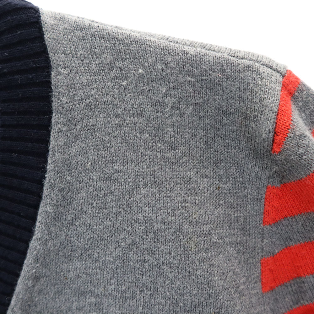 FENDI フェンディ イタリア製 カシミヤブレンド 長袖 Vネック ニットカーディガン 6A グレー キッズ