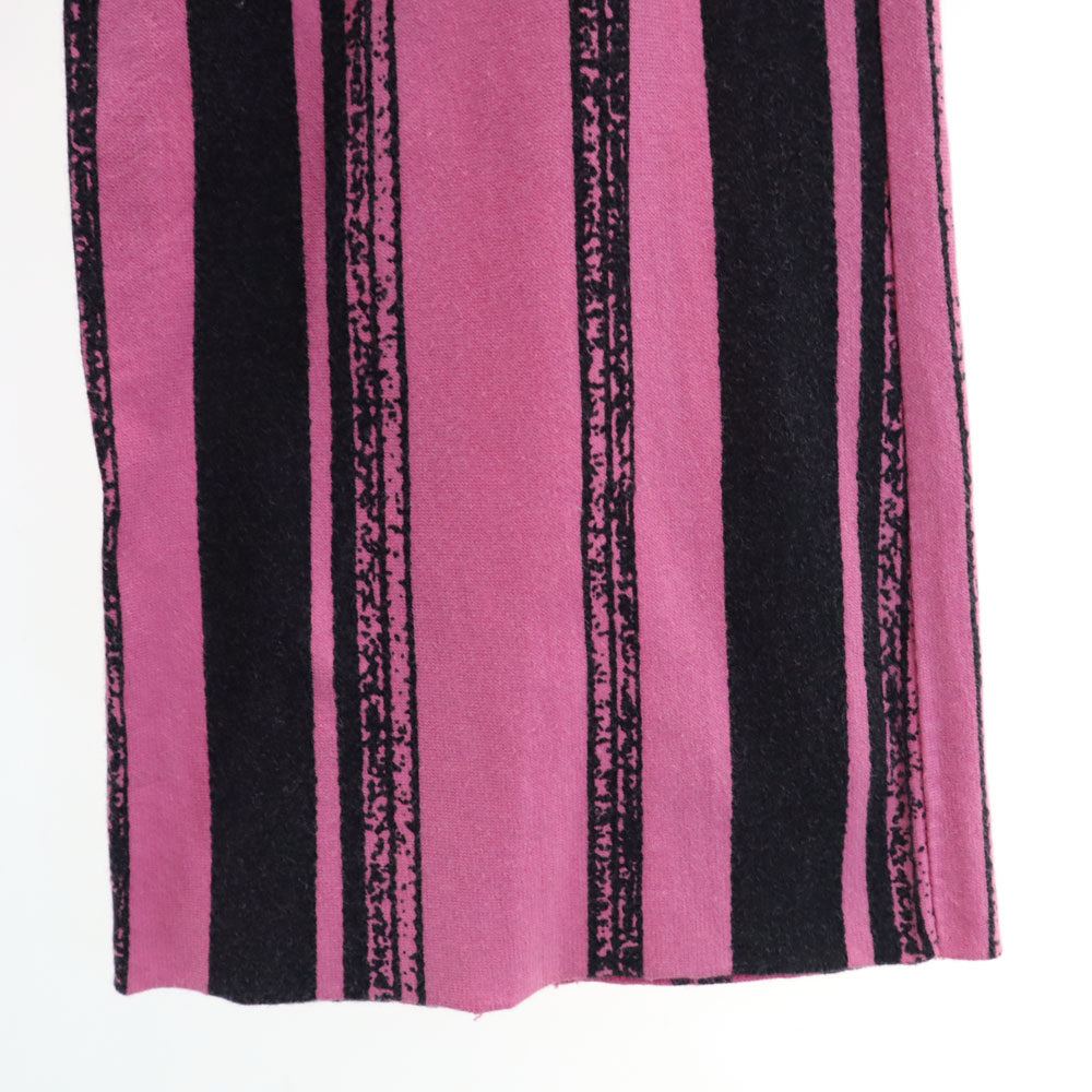 MM6 エムエムシックス イタリア製 ボーダー柄 長袖 ボートネック カットソー M ピンク Martin Margiela レディース