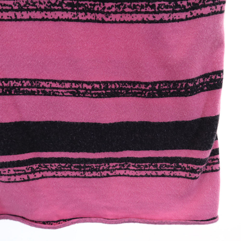 MM6 エムエムシックス イタリア製 ボーダー柄 長袖 ボートネック カットソー M ピンク Martin Margiela レディース