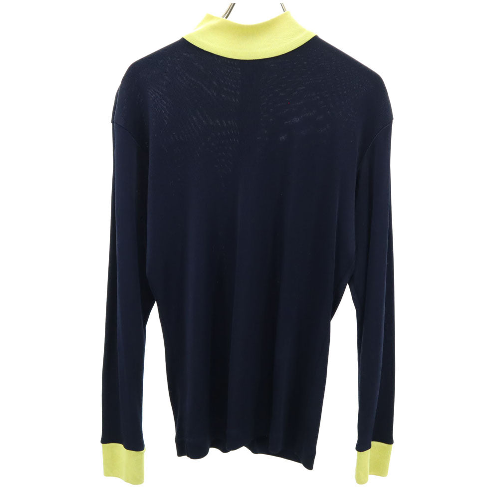 ISSEY MIYAKE イッセイミヤケ 80s 日本製 筆タグ ヴィンテージ 長袖 カットソー M ネイビー レディース