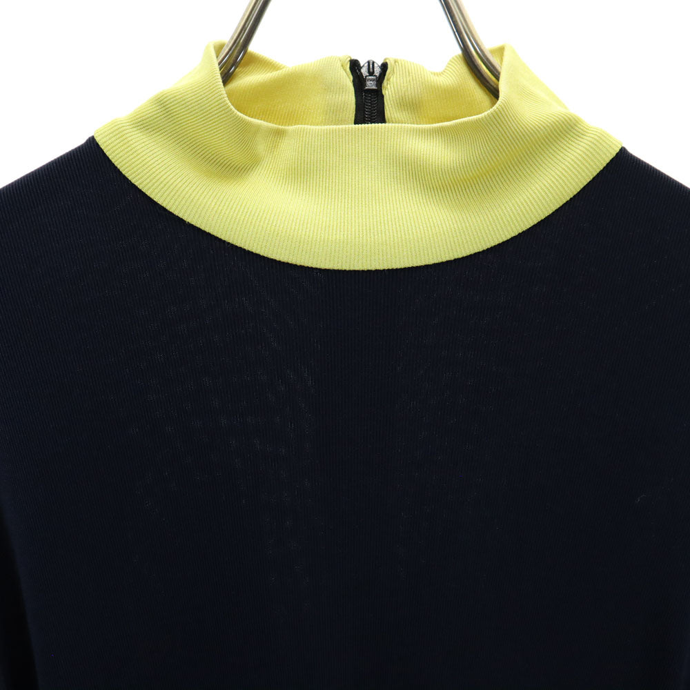 ISSEY MIYAKE イッセイミヤケ 80s 日本製 筆タグ ヴィンテージ 長袖 カットソー M ネイビー レディース