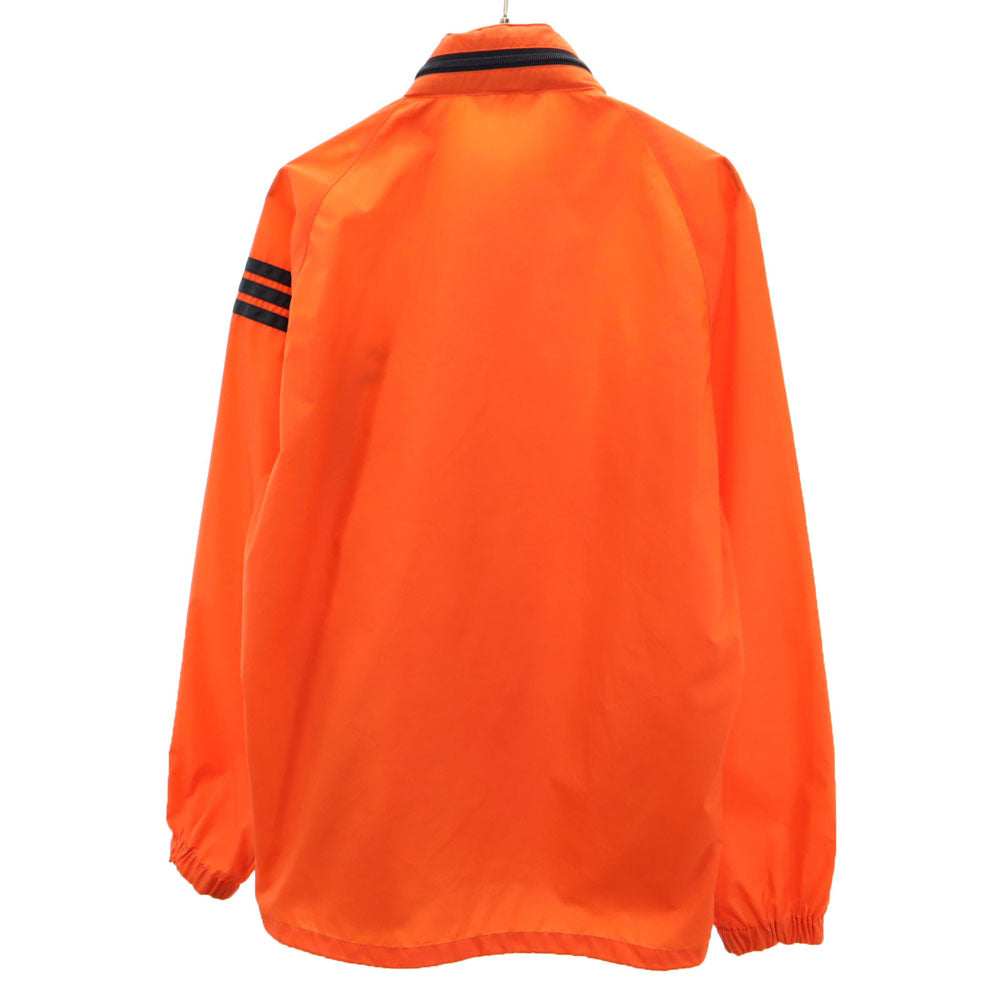 adidas アディダス 70s デサント製 ヴィンテージ 長袖 ナイロンジャケット M オレンジ メンズ