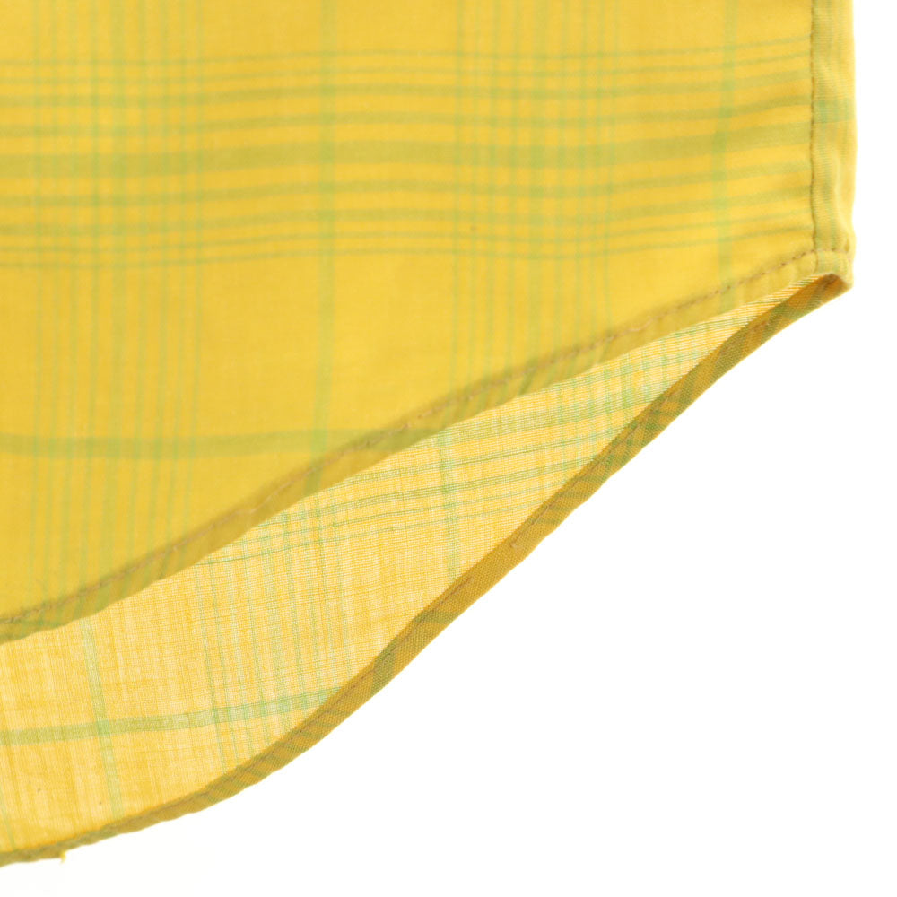 TOWNCRAFT タウンクラフト 70s ヴィンテージ チェック柄 長袖 ボタンダウンシャツ S イエロー メンズ