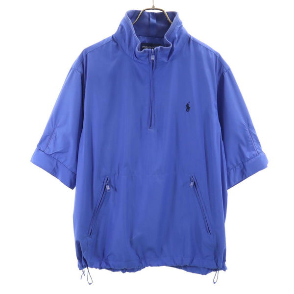 ポロゴルフ ゴルフ 半袖 ハーフジップ ジャケット L ブルー系 POLO GOLF RALPH LAUREN プルオーバー メンズ