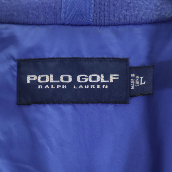 ポロゴルフ ゴルフ 半袖 ハーフジップ ジャケット L ブルー系 POLO GOLF RALPH LAUREN プルオーバー メンズ