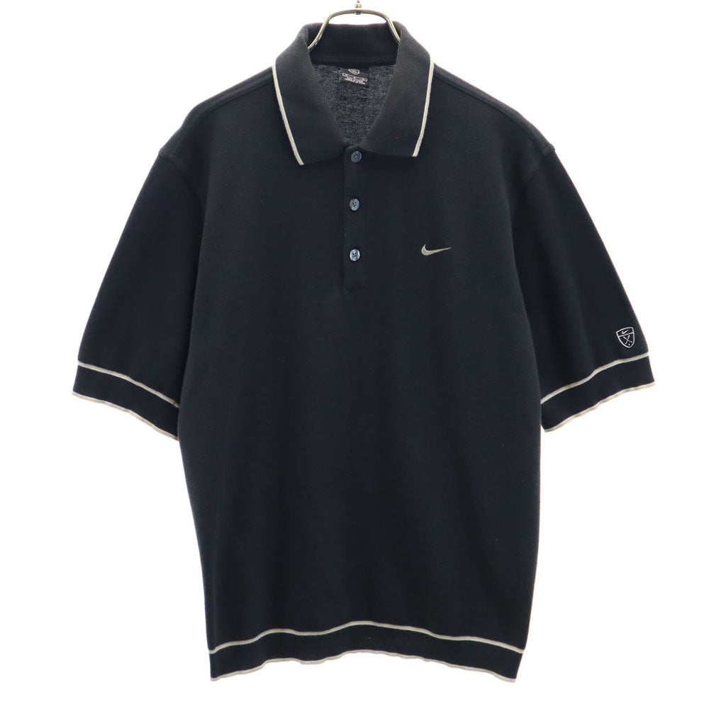 ナイキ ゴルフ 5分袖 ポロシャツ M ブラック NIKE GOLF メンズ