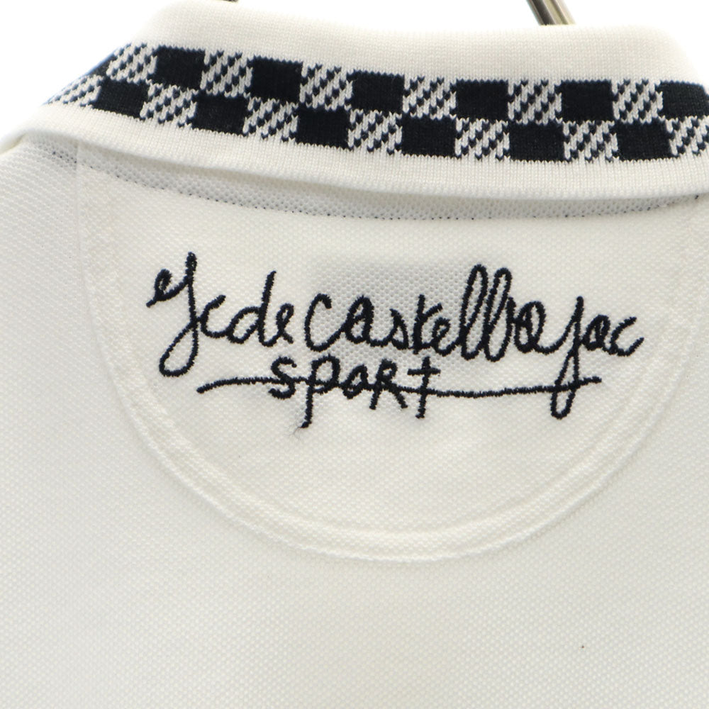 カステルバジャックスポーツ 半袖 ポロシャツ 3 ホワイト Castelbajac sport 鹿の子 メンズ