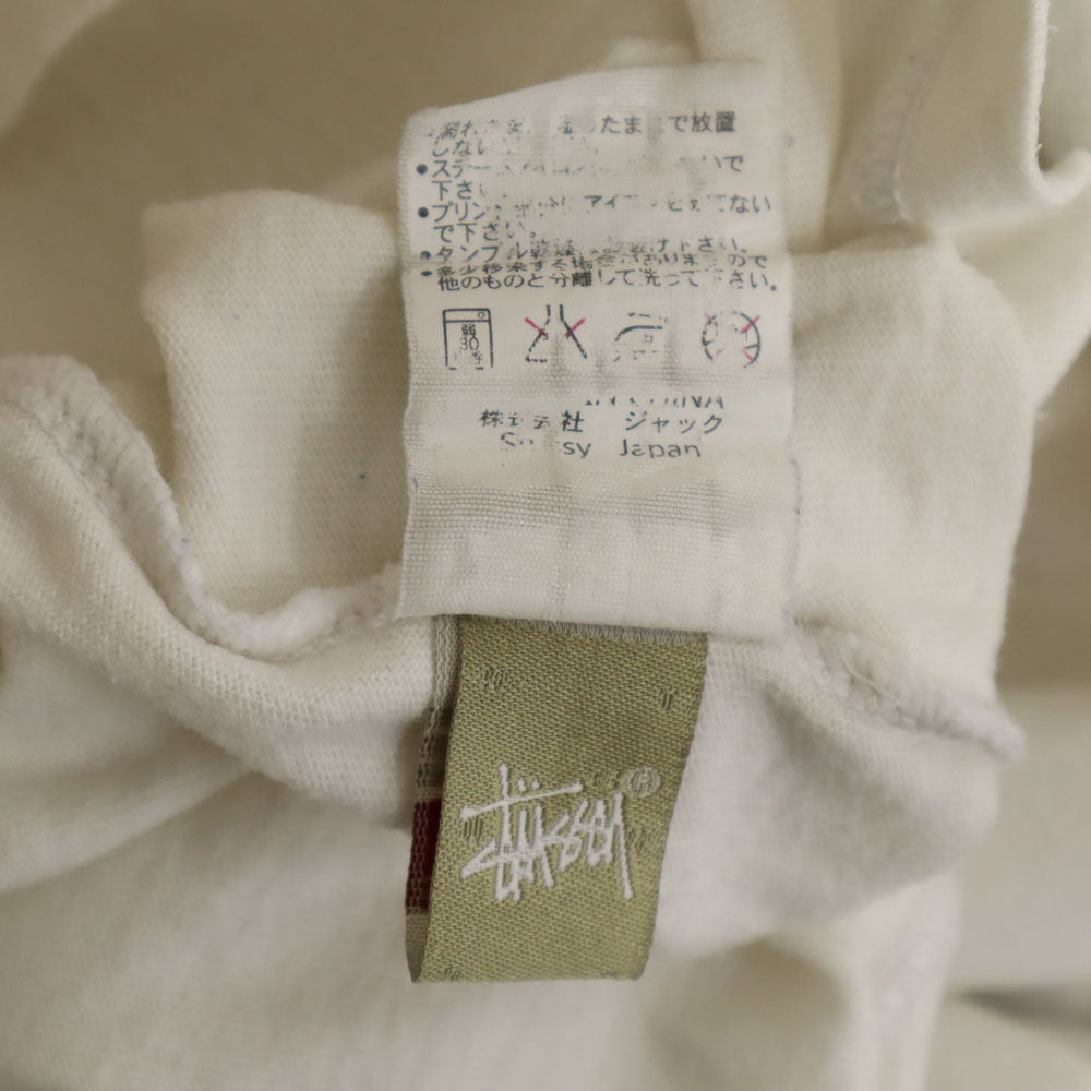 ステューシー 長袖 Tシャツ M 白 STUSSY ロンT メンズ