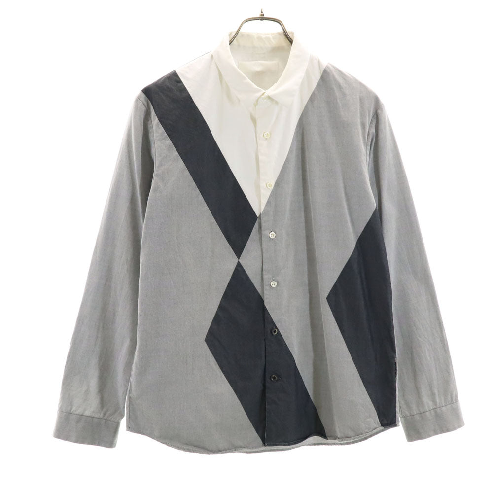 ETHOSENS エトセンス 日本製 長袖 シャツ 1 グレー メンズ