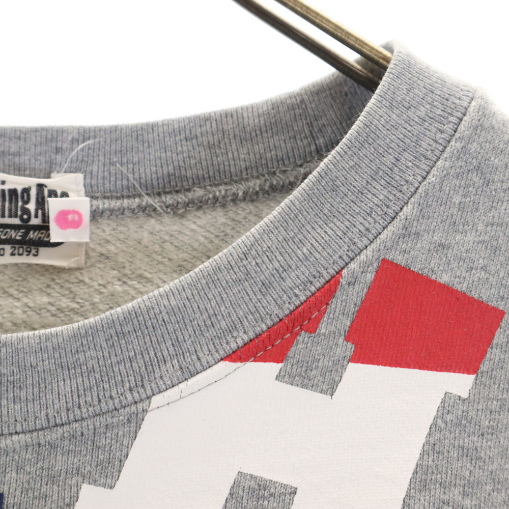 アベイシングエイプ 長袖 スウェット トレーナー XS グレー A BATHING APE メンズ